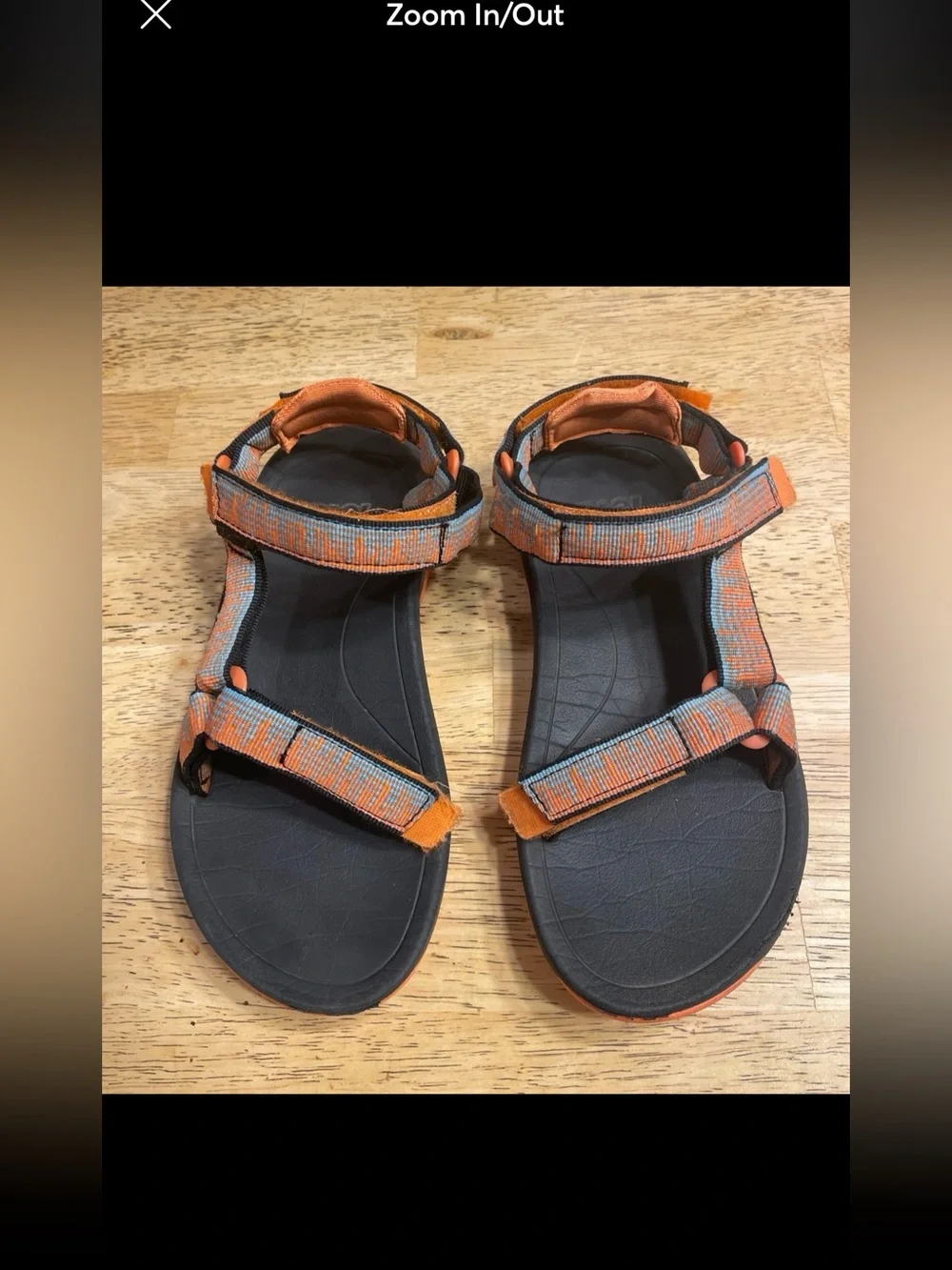 Teva unisex Sandals Outdoors for Kids Strappy Color Orange Sz. 2.